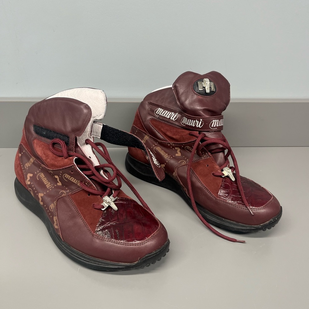 Mauri Burgundy and Brown Men's Boots
